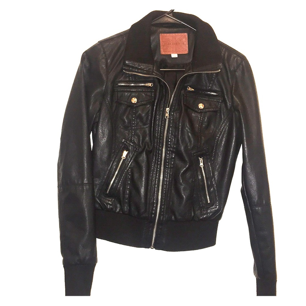 Leather Bomber Jacket